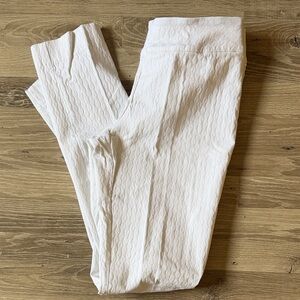 Peck & Peck Textured White Pants Size 10T